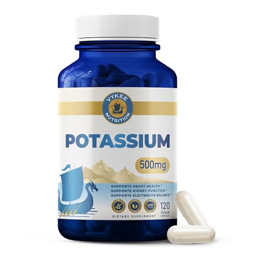 Vykee Nutrition Potassium Citrate Capsules Helps Electrolyte Balance 500 mg