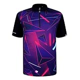 SAVALINO Men's Bowling Sublimation Printed Jersey, Material Wicks Sweat & Dries Fast, Size S-5XL