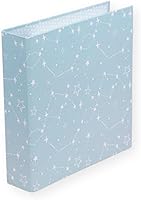 Vista 14 de Craftelier - Álbum de cartón forrado con patrón de rayas (6" x 8") Sistema de 2 anillos en D metálicos dorados Cubiertas duras y resistentes