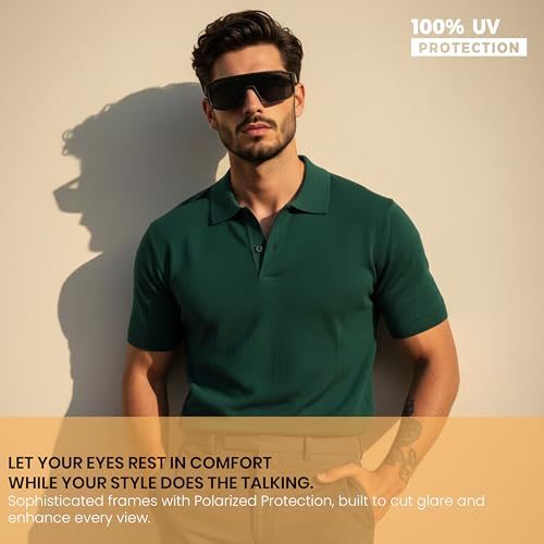 Image of SNDIA Polarized Premium Sports Sunglasses | Lightweight Frame for Men & Women | UV400 Protection for Cycling, Cricket Sports Activity