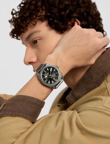 Image of Fossil Men's Watch, Machine Quartz Stainless Steel Three-Hand Watch for Men