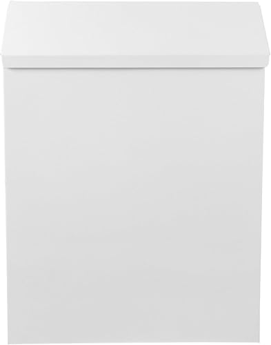 Miniatura 5 de Uonlytech Buzón de pared para colgar en la pared, buzón de poste, buzón de postal seguro, buzón con candado, de metal retro, casa de campo, buzón