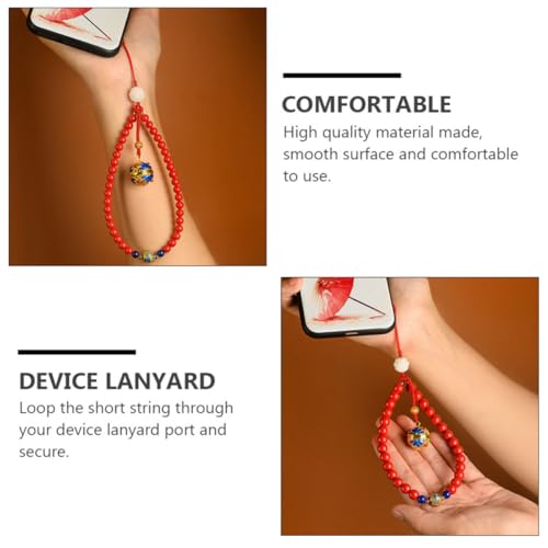 Colgante desmontable para móvil que evita caídas estilo chino rojo 7
