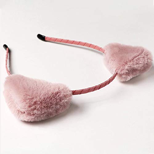 Amropi Cat Ears Headband Faux Fur Hair Hoop Womens Girls Hair Bands For Costume Dressing Parties thumb #1