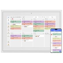 Digital Calendar 10.1 Inch Wall Planner Touch Screen WiFi Smart Electronic Planner with Third-Party Calendar Sync, Chore Tracker, Meal Plan Family Digital Picture Frame Gift for Mom Women