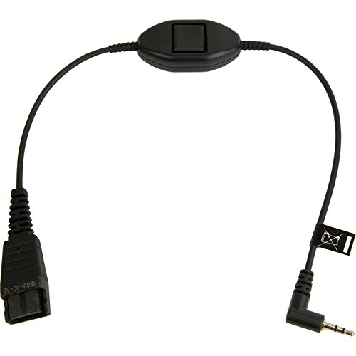 Evita ruidos molestos con Jabra QD Cord PTT y Jack 2.5mm controlando tu micrófono al instante