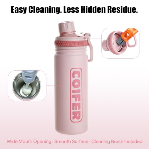 Coifer 22 oz Lightweight Insulated Water Bottle with Handle - image 3