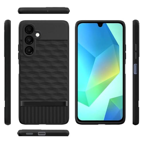 Image of Shockproof Case for Samsung Galaxy A16 4G / A16 5G | Full Camera Protection | TPU Flexible Back Cover for Samsung Galaxy A16 4G / A16 5G (Matte Black)