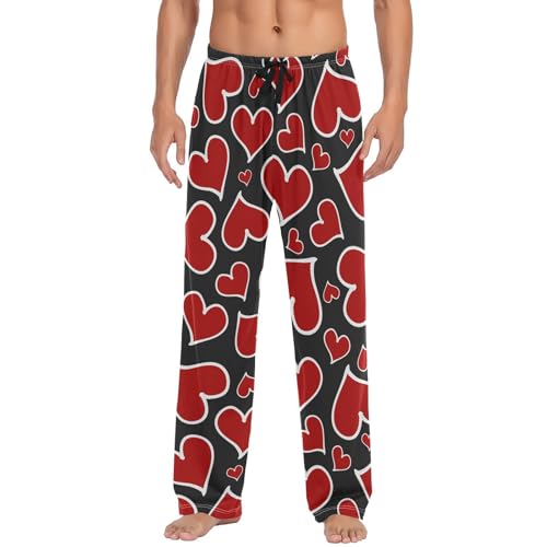 Pantalon de pyjama pour homme en coton doux avec poches de nuit