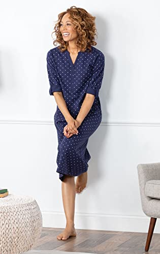 Pajamagram Womens Nightgowns So Soft - Long Nightgowns For Women, Navy, M, 8-10 #TOP2