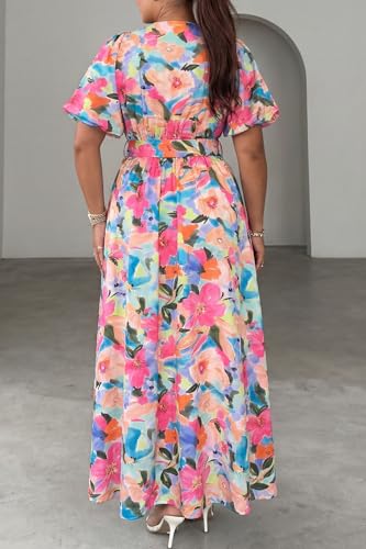 Image of Maxigerui Women's Summer Floral Maxi Dress Spring Wedding Guest Dress 2026