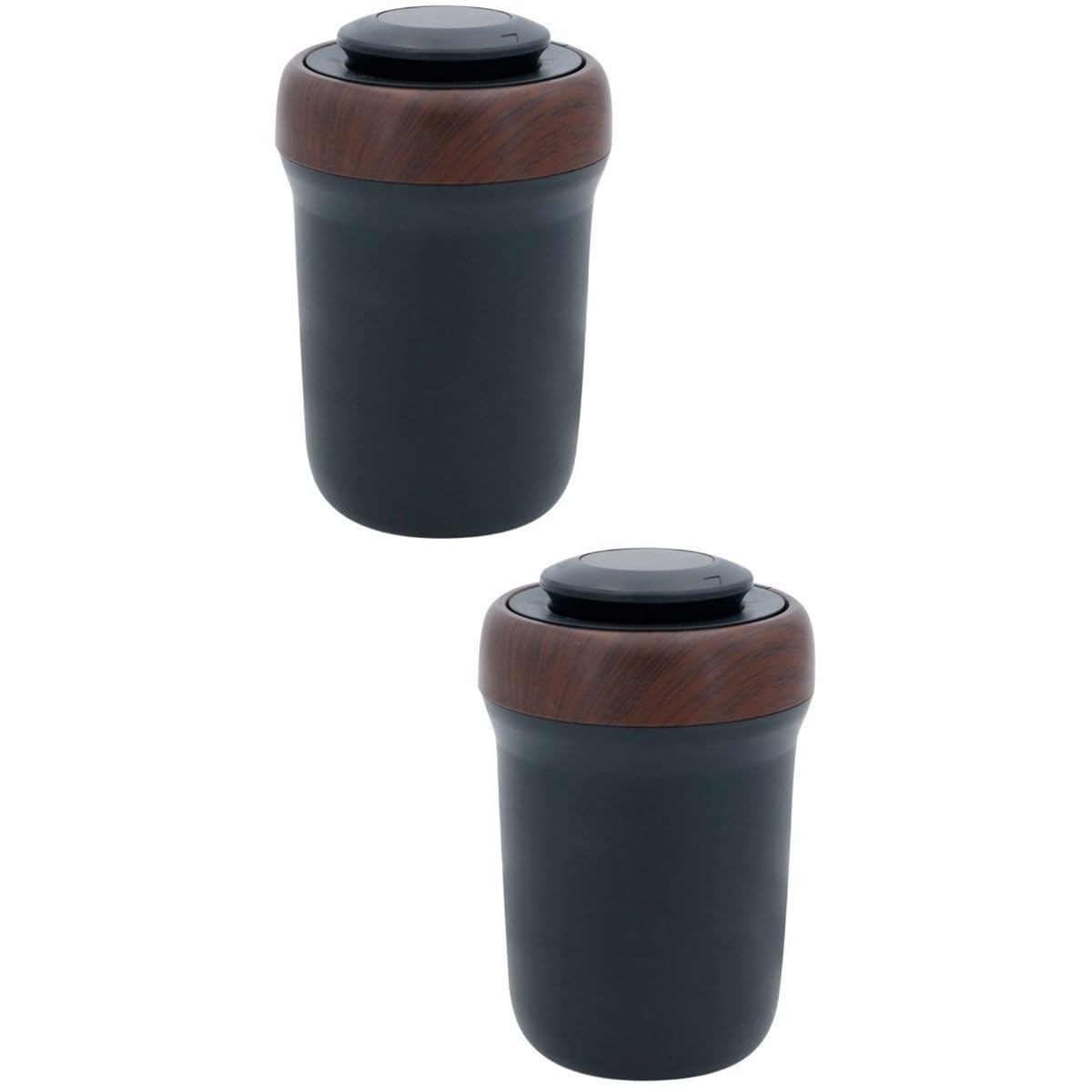 2 Szt. Przenośny Samochodowy Popielniczka z Ceramiczną Wkładką Odłączany z USB Zapalniczką Łukową i Pokrywą Zapobiegającą Rozprzestrzenianiu Zapachu