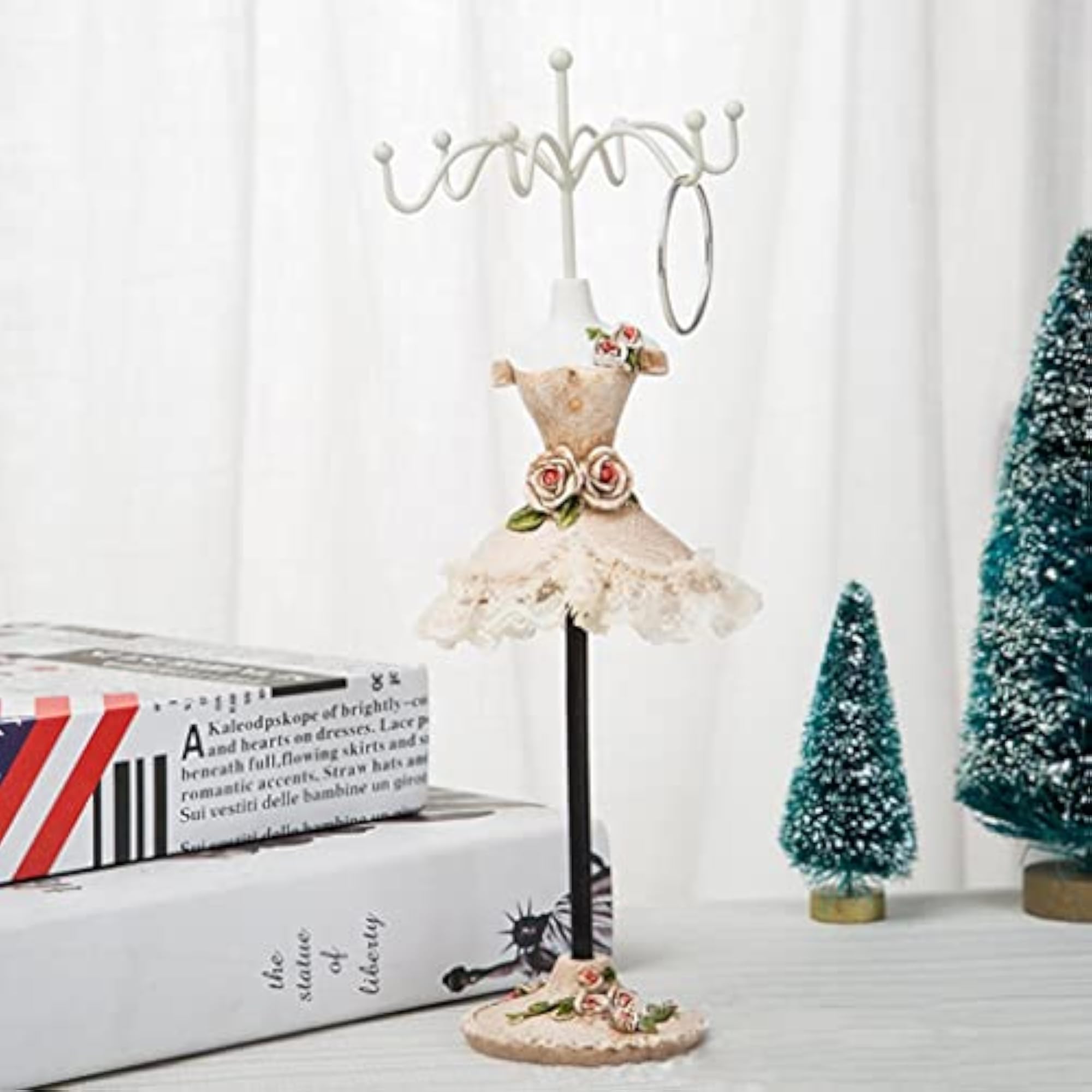 Rotating Earring and Necklace Display Stand Holder Rack
