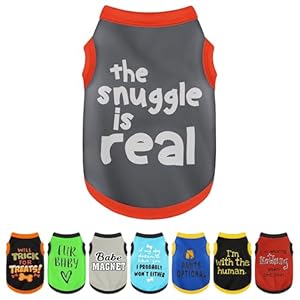 Elevate Your Pet’s Seasonal Style with Playful Panache: with Adorable Beautifully Printed Dog Shirts Featuring Hilarious Printed Patterns for Airy Comfort in Summer and Fall Classic Series2 Medium