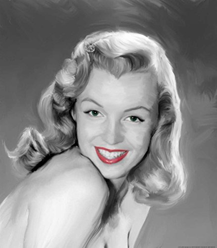 Image sur chassis Marilyn art rétro haut de gamme Jerry Michaels encadré