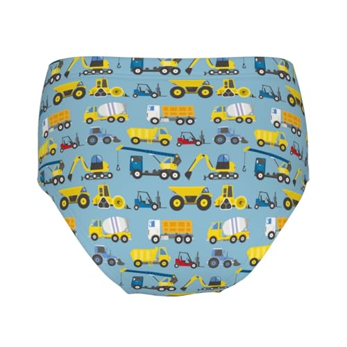 Construction Equipment With Trucks Girls' Underwear Soft Cotton Little Girls Panties Comfort Briefs2