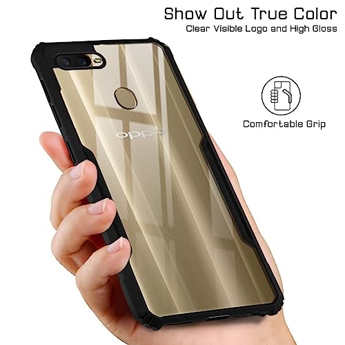 Image of Jkobi Back Cover Case for Realme 2 (Shockproof with Polycarbonate Clear Panel | Professional Black)