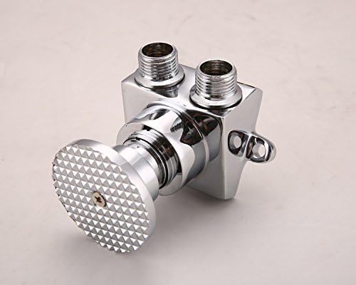 BaiDaiMoDeng Copper Faucet Basin Floor Mount Pedal Hospital Medical Laboratory Foot Switch Tap (Single Value)