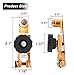 2Pcs Top Post Battery Disconnect Switch - Quick Disconnect Battery Cut Off Switch for Car Truck Marine RV and Electrical Equipment - 12V/125A - Red & Black