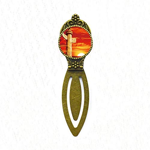Marque-page en porcelaine Red Sun Sky cadeau idéal pour les amoureux des livres