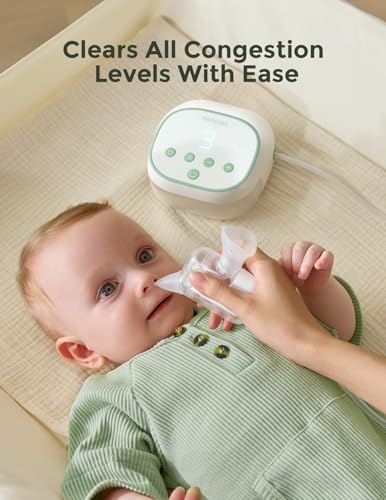 Image of Momcozy BreezyClear Pro Nasal Aspirator for Baby, 75 kPa, 9 Levels | Hospital-Grade Nose Sucker with 9 Adjustable Suction Levels, Electric Nose Cleaner for Toddler, Light & Music Soothing