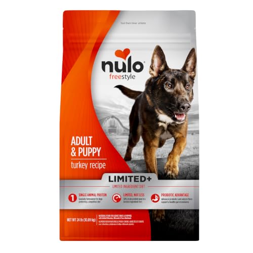 Image of Nulo FreeStyle Limited Ingredient Dry Dog Food - High Protein Turkey Recipe, Natural Grain Free Dog Food for Puppies & Adults, Small, Medium and Large Breed Kibble, 24lb Bag