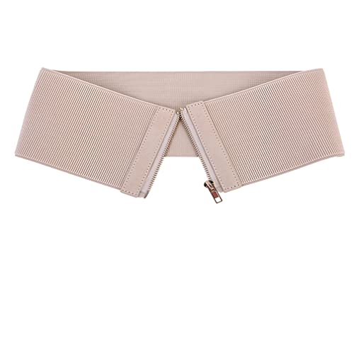 Women Wide Elastic Leather Belt for Dress Ladies Casual Stretch Corset Waist Belt Waistband2