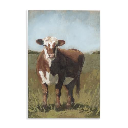 Cattle Countryside Farmhouse, 10 x 15 Inch Mounted Print on Wall Plaque