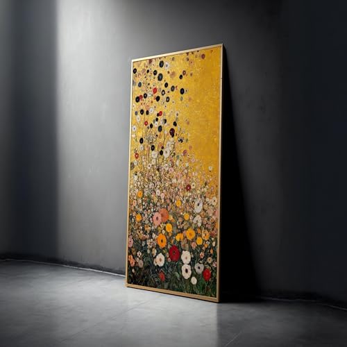 Impression sur toile jardin fleuri XINBAO grand tableau décoration murale salon 80x150 cm
