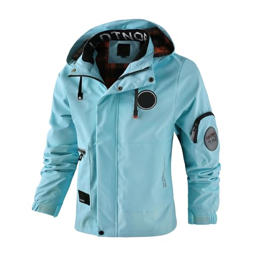 Parka doublée imperméable homme veste extérieure chaude et coupe-vent avec capuche