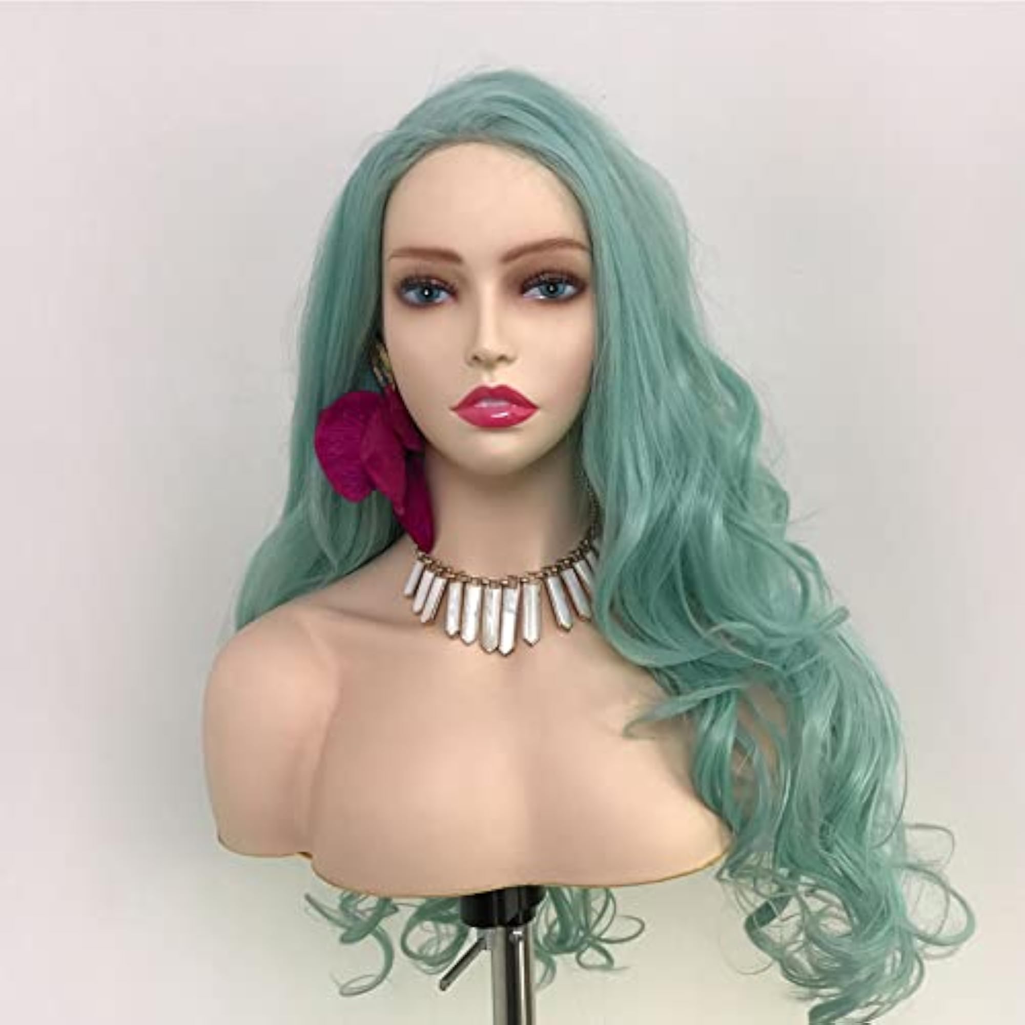 PVC Mannequin Head Model for Wig and Jewelry Display