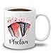 Personalized Accordion Musical Instrument White Coffee Mug 11 15 Oz, Accordion Coffee Cup Gifts for Accordion Player Men Women, Customized Name Accordion Player Travel Mug, Accordion Band Cup Gifts