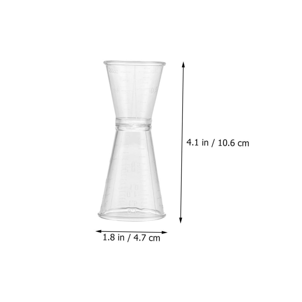 SOLUSTRE Bar Measuring Cup Set 3pcs Plastic Double Jigger Cocktail Measure Jigger for Bartending