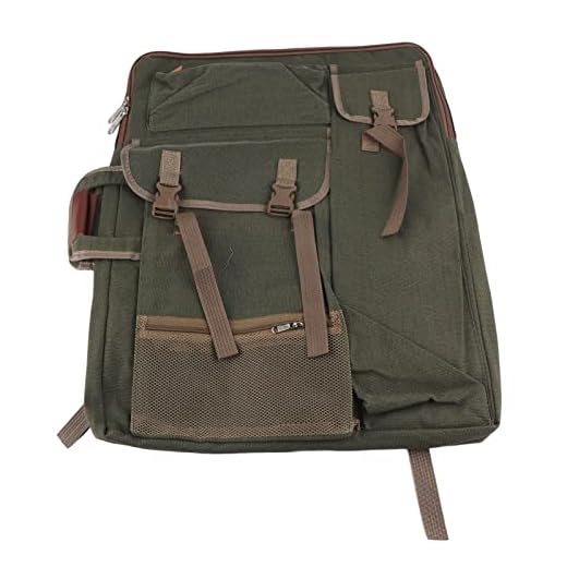 Art Portfolio Case, Bolsa de Arte Grande multifunción Bolsa de Tablero de bocetos Impermeable al Aire Libre Artista Mochila Suministro de Arte 66 X 50 cm(Verde)