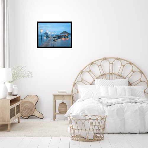 Image of JCJMY 15x21.25 Puzzles Frame Black, Wall Hanging 15 x 21.25 Picture Frame for 15 by 21.25 Poster Photo Canvas Picture Puzzles with Shatter Resistant Plexiglass, Black