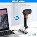 Symcode USB 2D Barcode Scanner Handheld Wired Automatic QR Code Scanner PDF417 Data Matrix Bar Code Scanner with Long USB Cable for Mobile Payment, Convenience Store, Supermarket, Warehouse