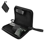 Xxerciz Concealed Gun Pouch, Soft Pistol Case Holster with Velvet Lining, Gun Bag Handgun Pouch for Shooting Outdoor Hunting