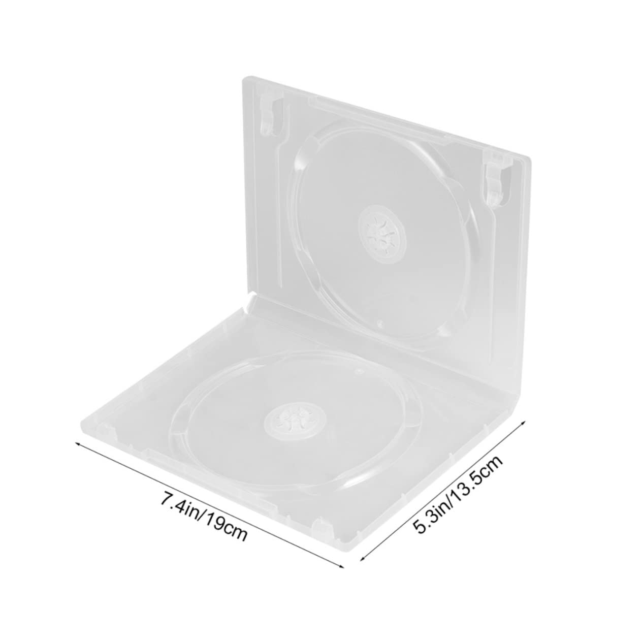 PRETYZOOM 12Pcs Clear CD DVD Case Box Storage Organizer for Music and Game Lovers Transparent Shell for Safe DVD Storage for Home Car Use