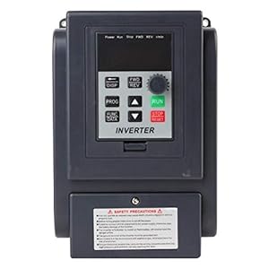 VFD Inverter Single to 3 Phase, 1.5KW VFD Variable Frequency Inverter Speed Controller, Electrical Motor Controls'$
