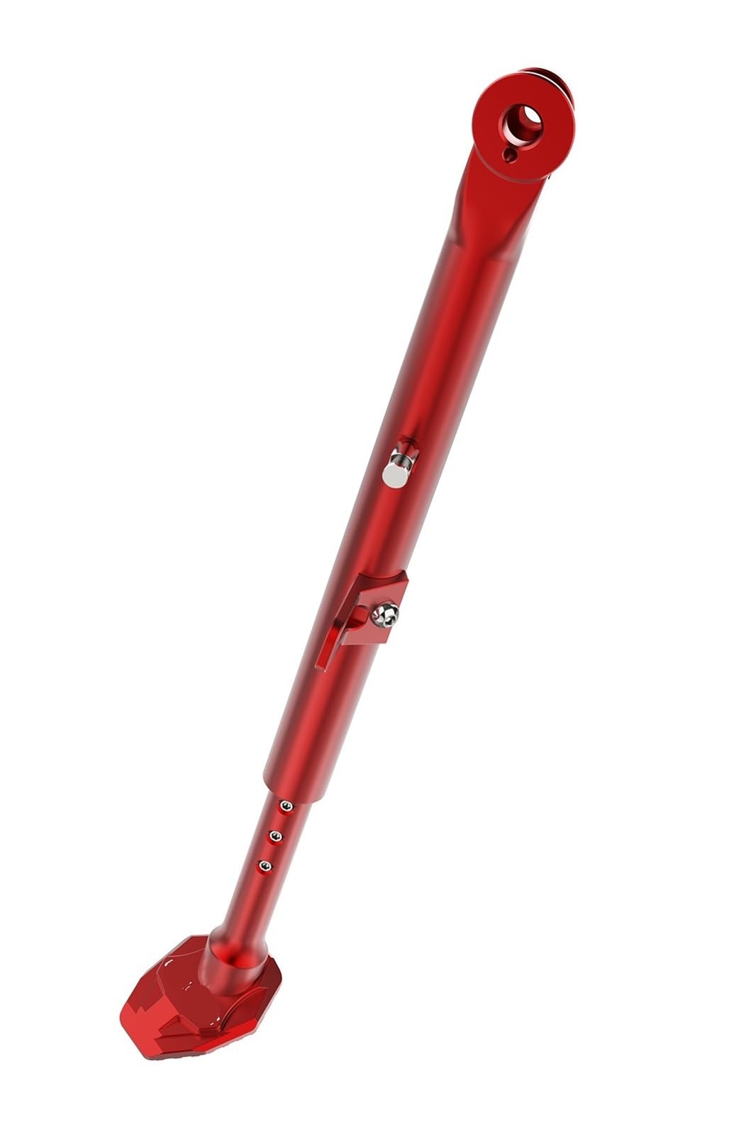 Uuipip Red Motorcycle Side Parking Stand For Xr650l 1993-2025 Xr 650L 2024 2023 2022 Motorcycle 3-Level Adjustable Kickstand Kick Side Parking Stand Accessories