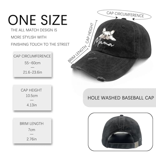 Gorra Trucker Frenchiees Mom AllBlack miniatura 3