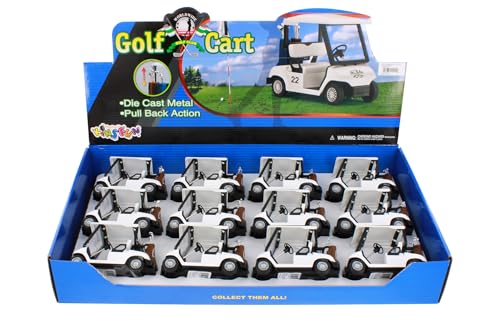 Box de 12 Carritos de Golf KiNSMART 4.5" Escala miniatura 1
