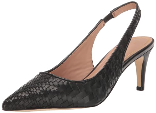 Cole Haan レディース Vandam スリングバック パンプス 65mm, ブラックウーブンレザー。, 7