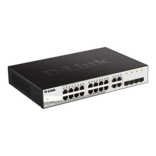 D-Link Systems 20-Port Gigabit Web Smart Switch Including 4 Gigabit SFP Ports (DGS-1210-20)