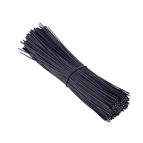 1000 piezas de ataduras para cables recubiertas de plástico, reutilizables para organización de cables en hogar y oficina, fuertes, flexibles y duraderas para manejo de cordones miniatura 4