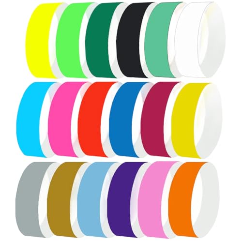 SGERUFZ 180 Pulseras de Papel para Eventos, Pulseras Fiesta, Festival y...