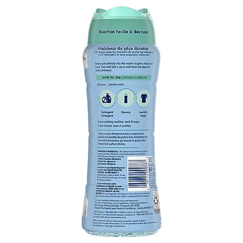 Image of Downy Cool Cotton In-Wash Laundry Scent Booster Beads, 18.2 oz, laundry scent beads, Long-lasting Freshness