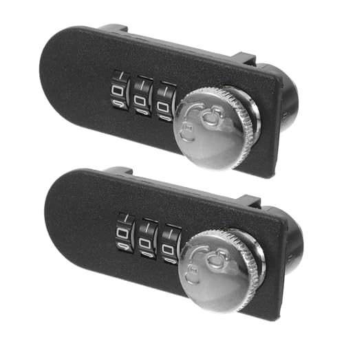 OSALADI 2pcs Office Desk Drawer Lock Password Security Cabinet Lock for Home Office Easy Install Keyless Latches
