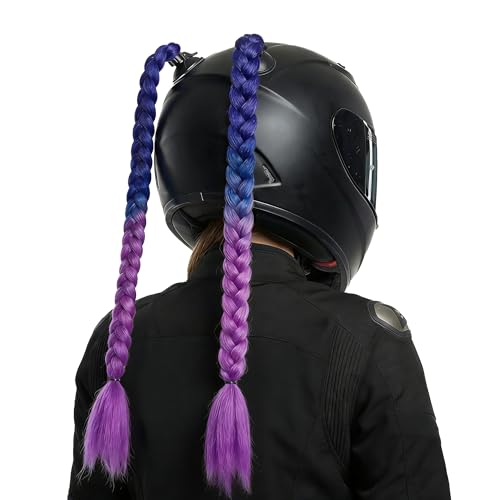 Tresses pour casque de moto avec ventouse amovible pour personnaliser votre look sur route
