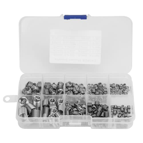 High Hardness Thread Repair Insert Kit, Screw Wire Thread, Insert, Accurate for Microwave Communication Air Equipment Electronic Products Automotive Parts